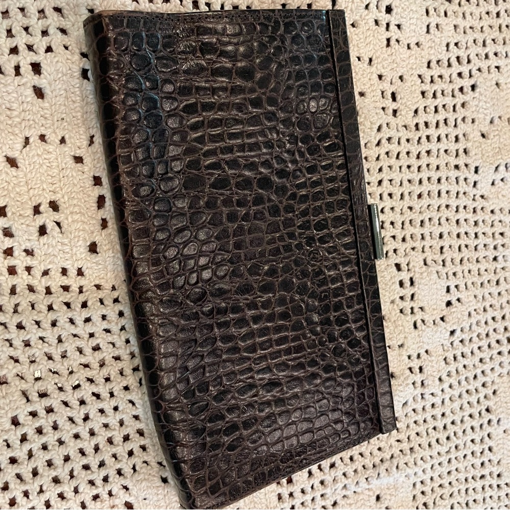 Banana republic clutch leather